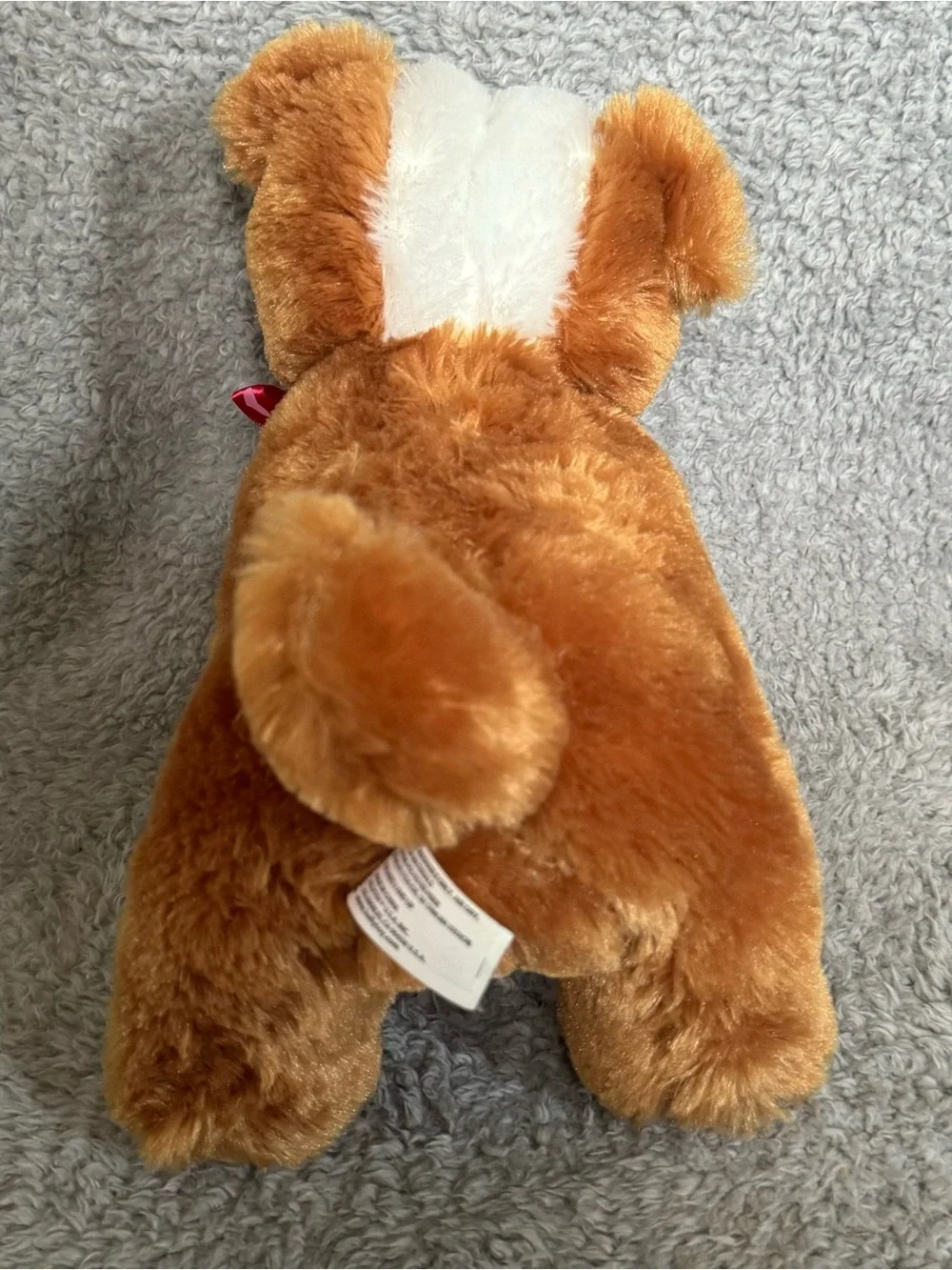 Kellytoy Bulldog Plush 12” Brown Dog Puppy Valentines Stuffed Animal Soft Toy